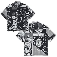 SALE POLAR SKATE CO シャツ 半袖 ポーラー　SPIRAL SHIRT （BLACK / WHITE）