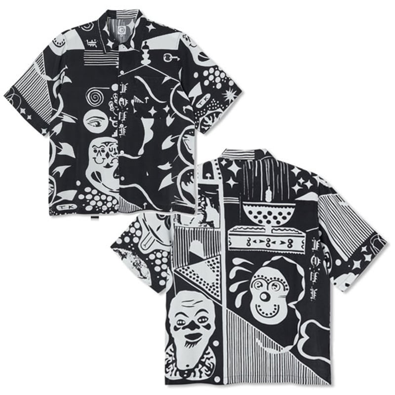SALE POLAR SKATE CO シャツ 半袖 ポーラー SPIRAL SHIRT （B