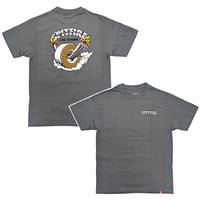 SALE SPITFIRE WHEELS Tシャツ  半袖 スピットファイア　BURNOUT S/S TEE (CHARCOAL)