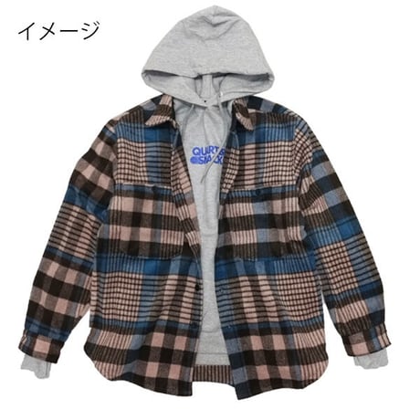 SALE QUASI シャツ メンズ クワジ クワージー クアジ　QUASI SKATEBOARDS Screen Flannel Shirt （Puce）