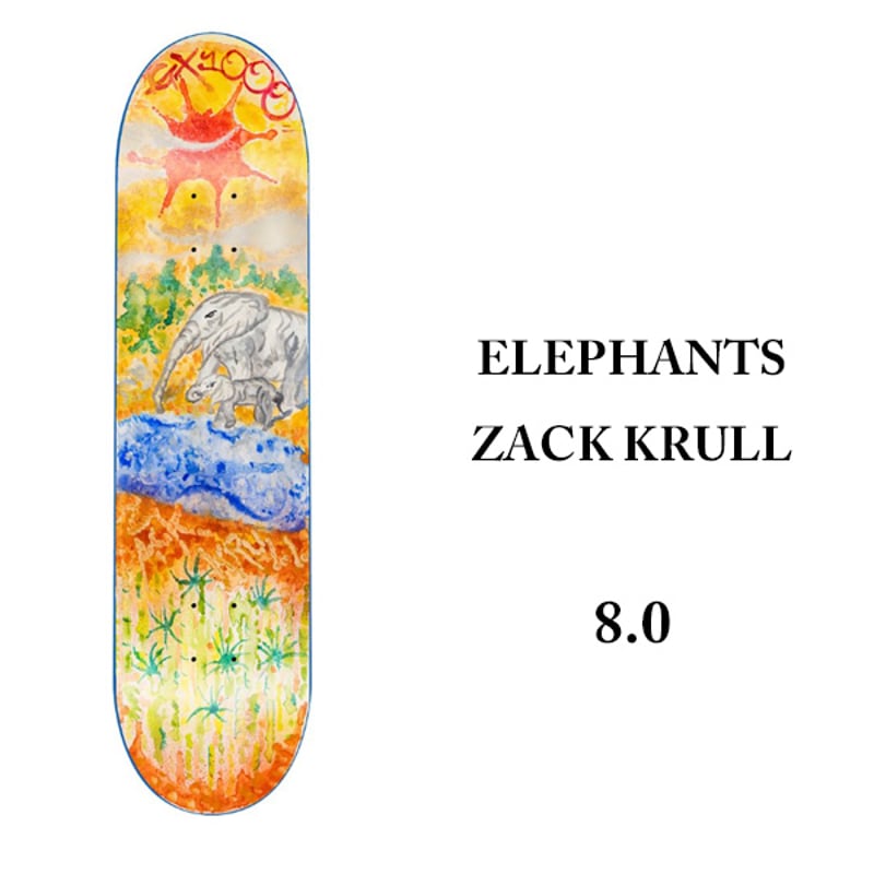 GX1000 デッキ 8.0インチ ジーエックスセン DECK ELEPHANTS ZACK