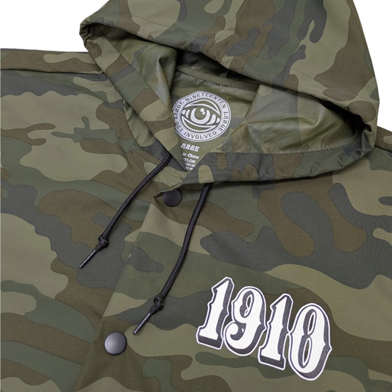 1910 9teenten コーチジャケット 1910 OG Font Hooded Coac
