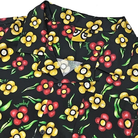 KROOKED シャツ 半袖 クルキッド　KROOKED SKATEBOARDS ALOHA FLOWER CUSTOM S/S SHIRT （MULTI COLOR）