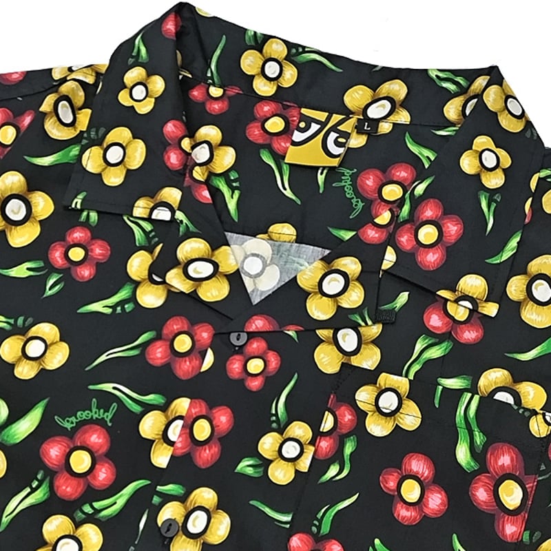 KROOKED シャツ 半袖 クルキッド KROOKED SKATEBOARDS ALOHA