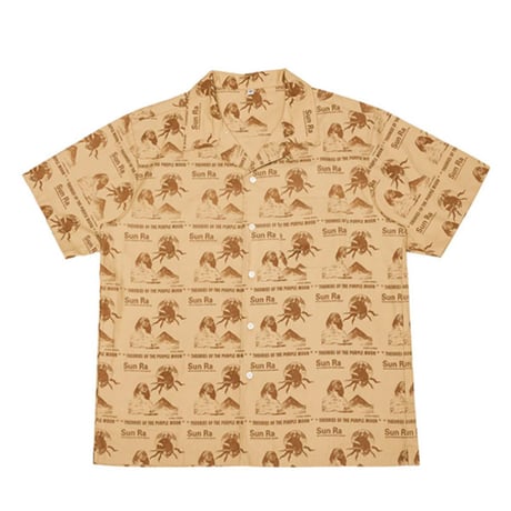 SALE THEORIES シャツ 半袖 セオリーズ　PURPLE MOON VACATION SHIRT  （PEACH）