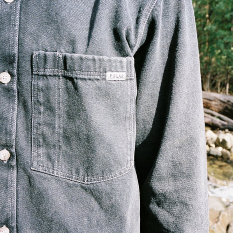 SALE POLAR SKATE CO シャツ 長袖 デニム ポーラー メンズ DENIM M