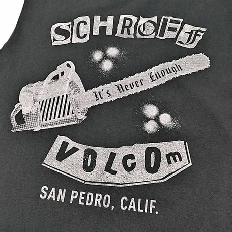 VOLCOM ボルコム タンクトップ メンズ チャコールグレー　SCHROFF X VOLCOM SLEEVELESS TEE （STEALTH）