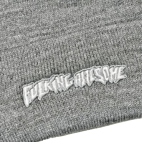 FUCKING AWESOME ファッキンオーサム ビーニー　FUCKINGAWESOME LITTLE STAMP EMBROIDERED BEANIE （GREY HEATHER）