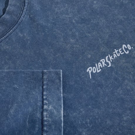 POLAR SKATE CO Tシャツ 半袖 ブルー ポーラー メンズ　Surf Logo Acid Tee （Dark Blue）