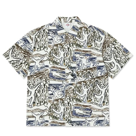 POLAR SKATE CO シャツ 半袖 ポーラー　Tom Shirt　Beach Day （Off White）