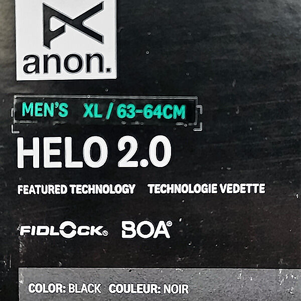anon HELO2.0 ヘルメット　青色　XL