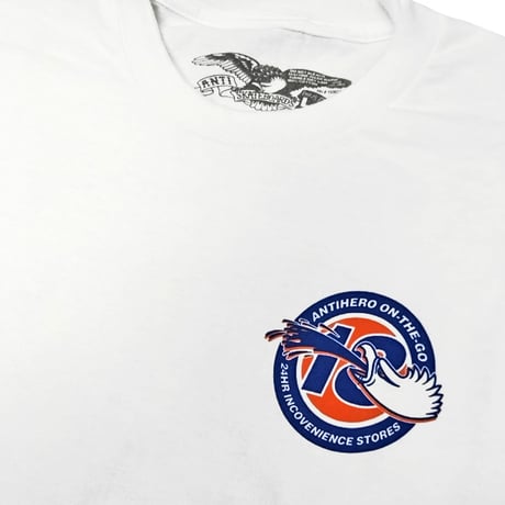 ANTIHERO SKATEBOARDS Tシャツ アンタイヒーロー 白 半袖　ANTIHERO ARTIFICIAL INGREDIENTS S/S TEE (WHITE)