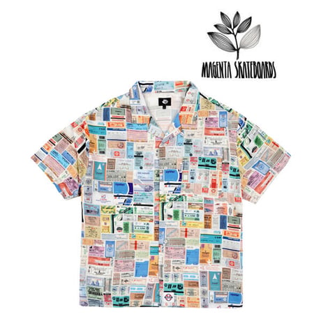SALE MAGENTA SKATEBOARDS シャツ 半袖 マジェンタ　FREE RIDE SUMMER SHIRT（ALL OVER PRINT） SALE