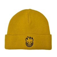 SPITFIRE WHEELS ビーニー マスタード スピットファイア　SPIT FIRE BIGHEAD CUFF BEANIE（MUSTARD/BLACK)
