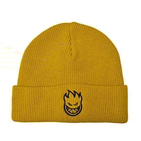 SPITFIRE WHEELS ビーニー マスタード スピットファイア　SPIT FIRE BIGHEAD CUFF BEANIE（MUSTARD/BLACK)