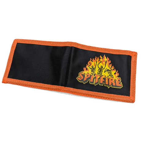 SPITFIRE WHEELS  財布 スピットファイア　HELLFIRE BI-FOLD WALLET（BLACK/ORANGE）