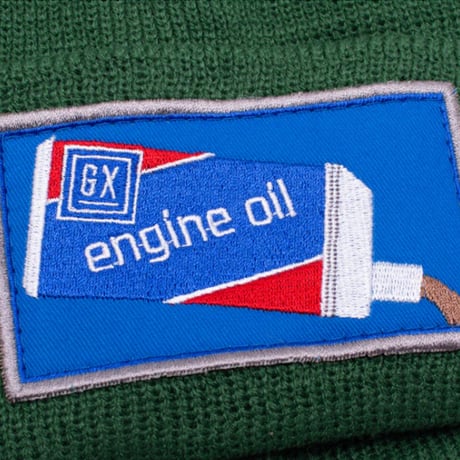 GX1000 ビーニー ジーエックスセン 緑　Engine Oil Beanie （Forest Green）