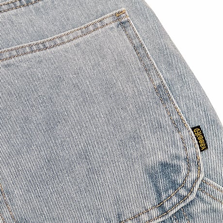 KROOKED デニム パンツ クルキッド　KROOKED SKATEBOARDS KOFFIN CARPENTER PANTS （BLEACHED DENIM）