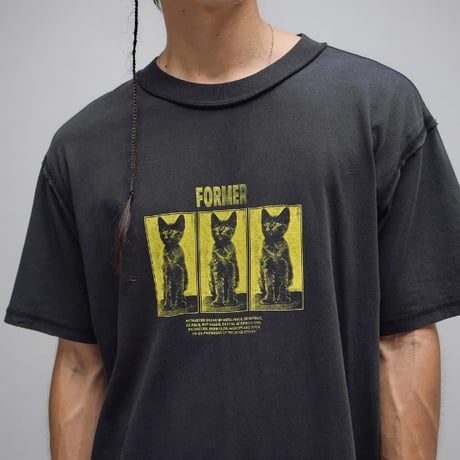 FORMER Tシャツ 半袖 ブラック フォーマー　VET T-SHIRT （WASHED BLACK）
