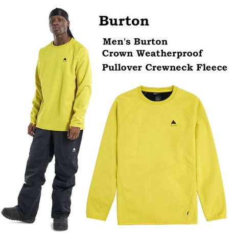 BURTON クルーネック フリース メンズ バートン Men's Burton Crown Weatherproof Pullover Crewneck Fleece（Sulfur） 23-24