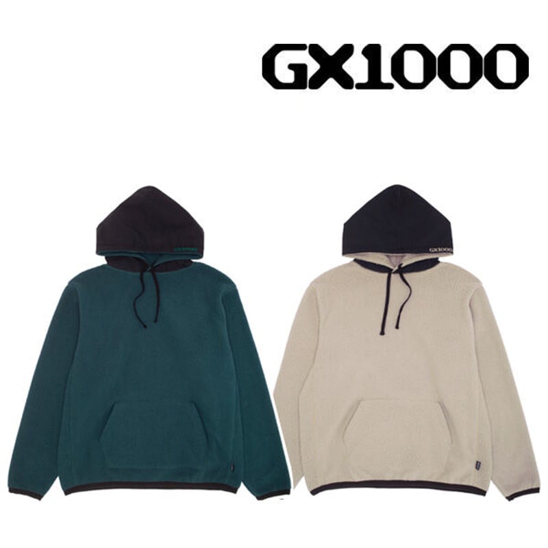 SALE GX1000 フリース パーカー ジーエックスセン ベージュ 緑