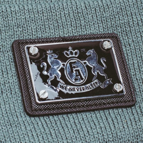FUCKING AWESOME ファッキンオーサム ビーニー　FUCKINGAWESOME Metal Crest Patch Beanie （Balsam Green）