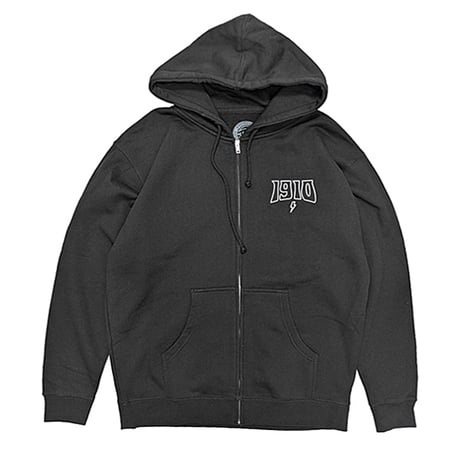 1910 9teenten パーカー　1910 BOMBS AWAY ZIP FLEECE （BLACK） MS125185 フードスウェット ナインティーン テン