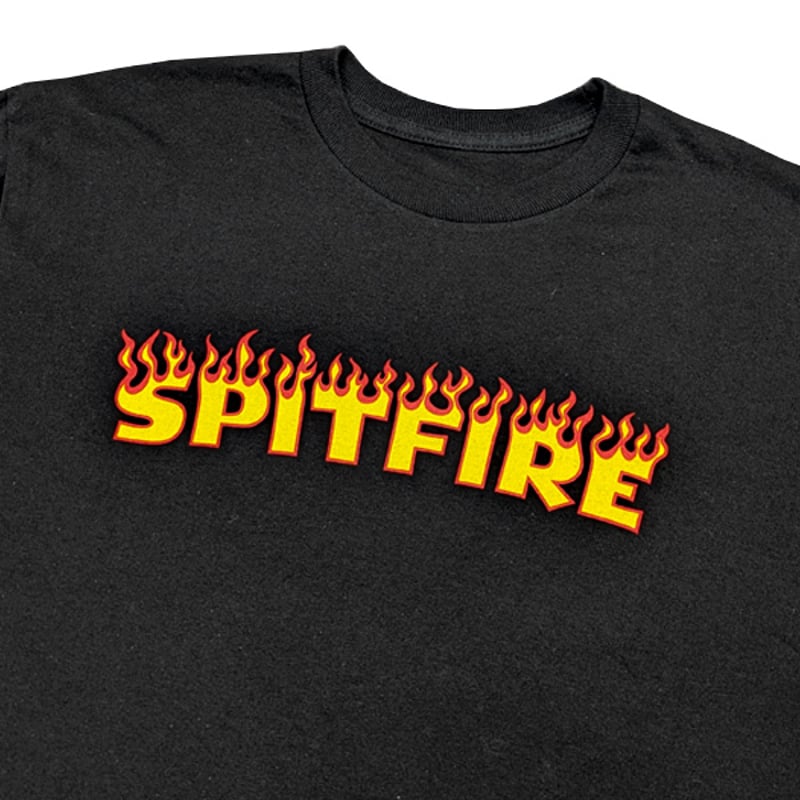 SPITFIRE フード付きスウェットシャツ 黒 SPITFIRE WHEELS シャツ フード 長袖 スピットファイア SPITFIRE