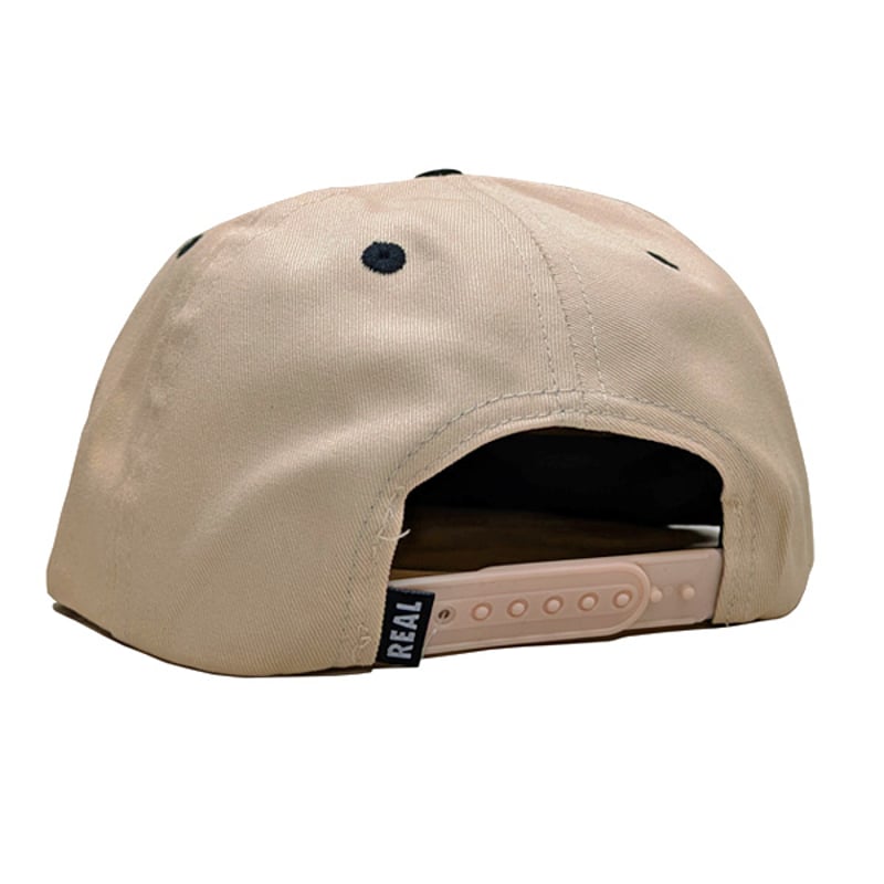 REAL SKATEBOARDS キャップ CAP リアル スケートボード ベージュX