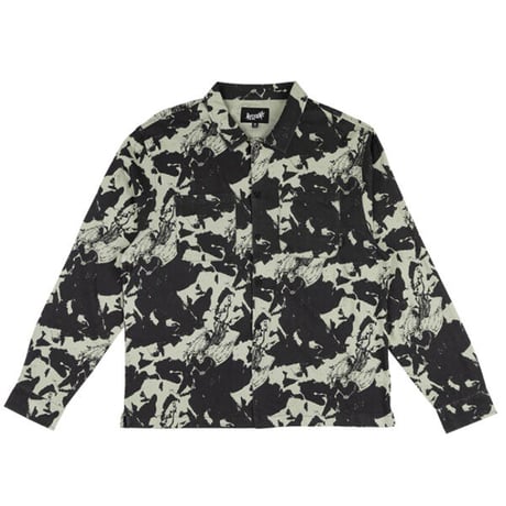 SALE WELCOME SKATEBOARDS シャツ ウェルカム 長袖　DIVER LONG SLEEVE RAYON SHIRT （SAGE）