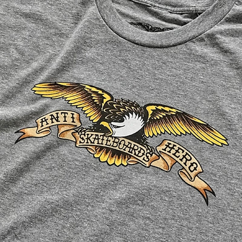 ANTIHERO SKATEBOARDS Tシャツ アンタイヒーロー グレー 長袖 ANTIHERO SKATEBOARDS Tシャツ アンタイヒーロー グレー 長袖