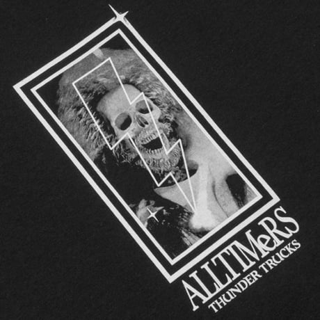 SALE THUNDER TRUCKS ALLTIMERS Tシャツ  サンダー オールタイマーズ 半袖 黒 　ALLTIMERS x THUNDER TEE （BLACK）