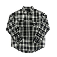 FORMER シャツ 長袖 フランネル フォーマー　FLANEL RUPTURED LS SHIRT （BLACK）