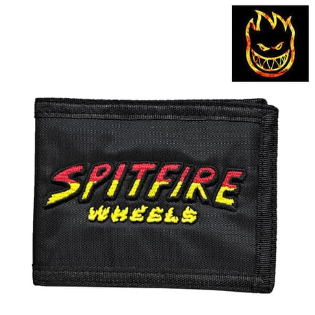 SPITFIRE WHEELS  財布 スピットファイア　SPIT FIRE HELL HOUND SCRIPT BIFOLD WALLET（BLACK）