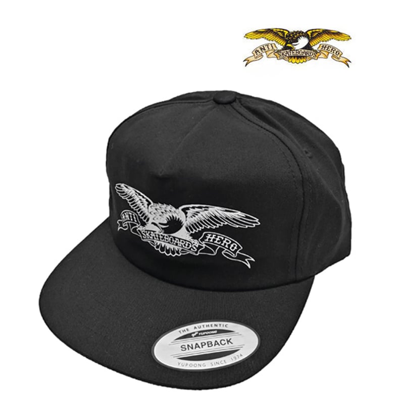 ANTIHERO SKATEBOARDS キャップ アンタイヒーロー 黒 CAP BASIC ANTIHERO SKATEBOARDS キャップ アンタイヒーロー 黒 CAP BASIC