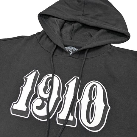 1910 9teenten パーカー　1910 3 UP PULLOVER HOODIE （BLACK） MS125187 フードスウェット ナインティーン テン