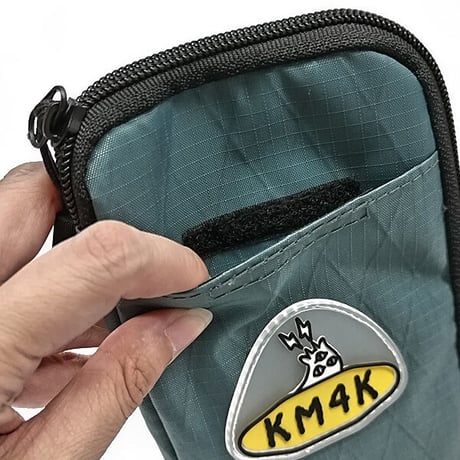 KM4K アクセサリーポーチ　KM4K BODY WALLET （ORANGE　GREEN　BLACK） ウォレット バッグ カモシカ ショルダーベルト付き