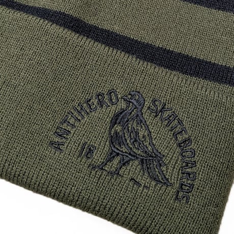 ANTIHERO ビーニー グリーン アンタイヒーロー　ANTI HERO CLUBHOUSE CUFF BEANIE（OLIVE/BLACK）