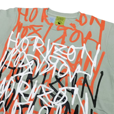 SALE HORIZON Tシャツ　HORIZON Tribe shingo420 Tee (セージグリーン) 半袖 ホライゾン ホライズン
