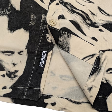 FORMER シャツ 半袖 フォーマー　DISTORT S/S SHIRT（BONE）