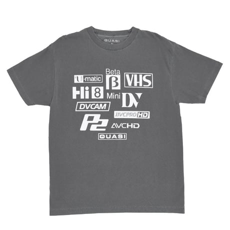 QUASI Tシャツ 半袖  グレー クワジ クワージー クアジ　QUASI SKATEBOARDS Formats Tee （Faded Black）