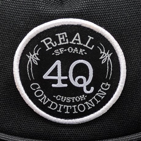 REAL SKATEBOARDS キャップ CAP リアル スケートボード ブラック　REAL ADJ x 4Q SNAPBACK CAP （BLACK）