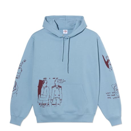 POLAR SKATE CO パーカー ポーラー メンズ ブルー　Dave Hoodie  The End （Dove Blue）