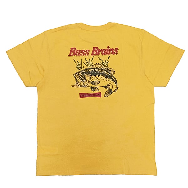 BRIXTON Tシャツ 半袖 イエロー ブリクストン メンズ BASS BRAINS FT 