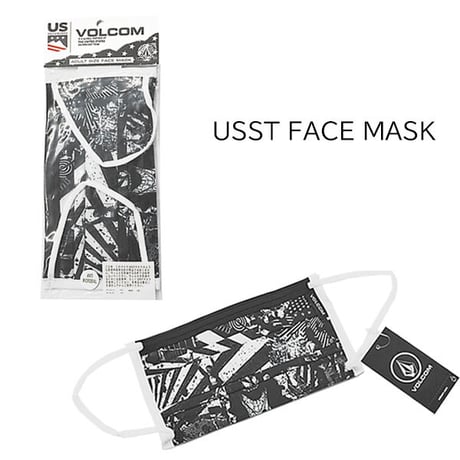VOLCOM ボルコム ファッションマスク　VOLCOM USST FACE MASK  （BLACK WHITE）