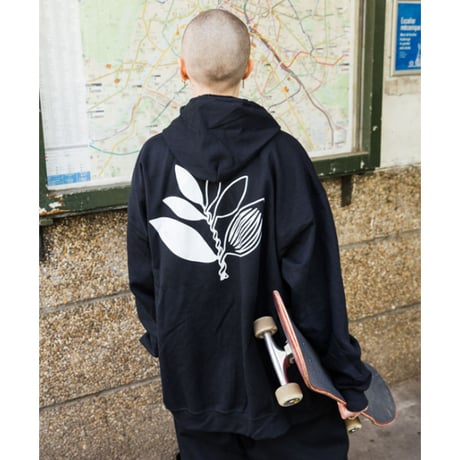 MAGENTA スウェット パーカ マジェンタ　MAGENTA SKATEBOARDS YIN ZIPPED HOODIE  (BLACK)