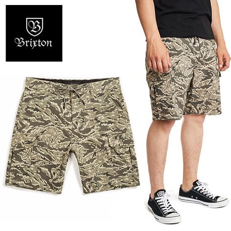 SALE BRIXTON パンツ ショーツ ブリクストン　TRANSPORT 20 CARGO SHORT（DIGI TIGER CAMO） SALE 30インチ