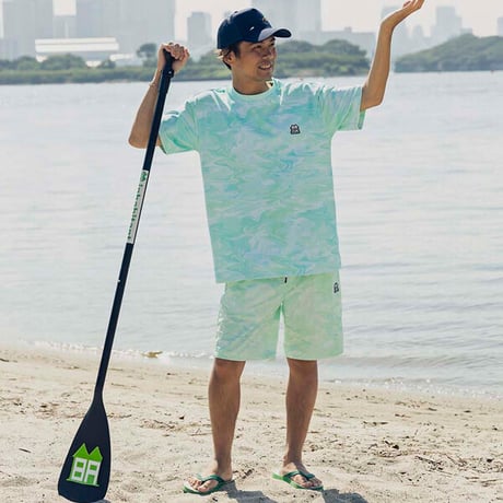 SALE 半額 inhabitant ショーツ　inhabitant Boatmans Dry Shorts （GN：グリーン） ism23ob12 ショートパンツ インハビタント