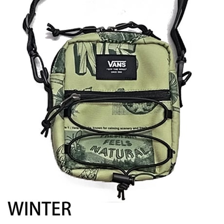 VANS バッグ 　VANS  BAIL SHOULDER BAG （BLACK　WINTER） バンズ ショルダーバッグ ショルダーポーチ