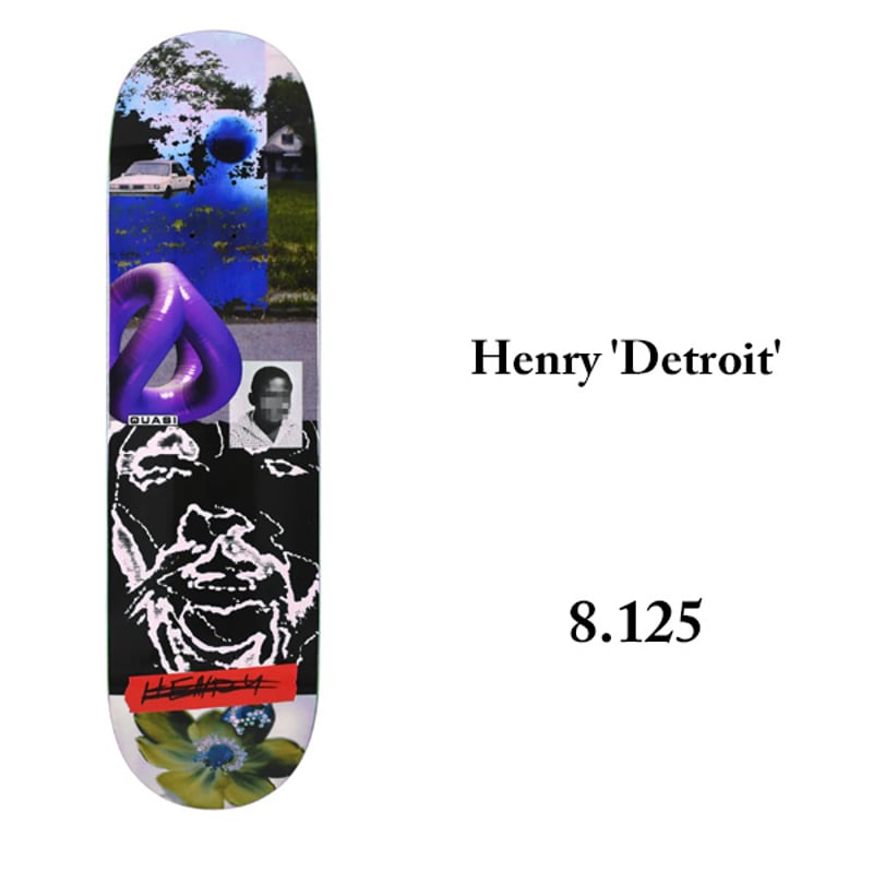 QUASI スケートボード 8.125\" x 31.75\" de Keyzer 'Distance' [8.125